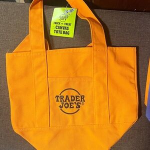 Trader Joe's Orange Canvas Mini Bag